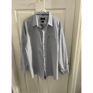 Ariat Pro Series Dayne Mini Stripe Shirt True Blue Size XXL